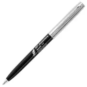 Fisher Space Pen Apollo Ballpoint Pen - 50th Anniversary - Black & Chrome