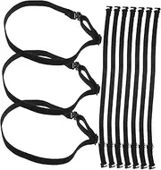 [LIFKOME] Bow Tie Elastic Band Bow-tie Leg Straps Elastic Strap Bow Tie Band Strap for Dress up Adjustable Neck with Bow Convenient Strap Headband Belt Strap for Party Polyester White