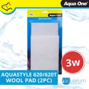 Aqua One AquaStyle 620/620T & AquaMode 900 Wool Pad (2pk) 3w (25003w)