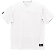 [DESCENTE] STD-201D Baseball T-Shirt (2 Buttons, Solid Shirt)