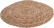 Mipcase Pet Grass Mat Dog Pads Blankets Round Rug Furniture Dog Mat Furniture Protector Reusable Puppy Pads Blanket for Cats Round Rattan Rug Pet Couch Protector Cattail Grass Coffee