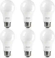 DiCUNO E27 Bulb, LED Light Bulb, Daylight White 5000K, CRI 90, 100W Equivalent, 15W 1350LM, A60 Edison Screw, Non-dimmable, Energy Saving E27 LED Globes for Home Lighting, Pack of 6
