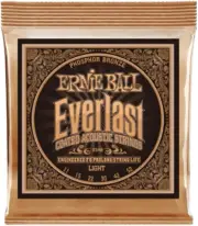Everlast Light Phosphor Bronze Acoustic Guitar Strings, 11-52 Gauge (P02548)