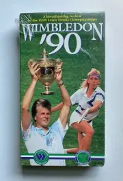 Wimbledon '90 1990 VHS SEALED John McEnroe Martina Navratilova Steffi Graf