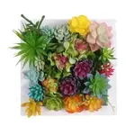Garden Decoration Artificial Succulents Plants Green Desktop Mini Small Bonsai