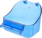 ibasenice Parrot Bathing Tub Durable Shower Box for Birds Smooth Edges Easy Clean for Parakeets Canaries Lovebirds Practical Cage Accessory