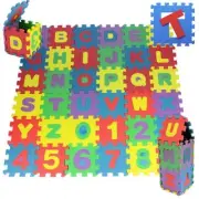 36Pcs Foam Play Mat Puzzle Alphabet and Numbers