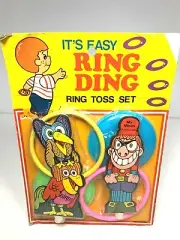 1970s Ring Ding Toss Vintage Play Set Hong Kong Mr. Mean Kroft