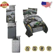 Reversible Monster Jam Full Bed Set featuring Grave Digger & Megalodon Designs