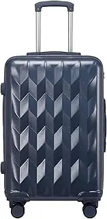 [Habrur] Checked Luggage Carry On Luggage Suitcases with Wheels Luggage Durable Hard Edge Portable Combination Lock Suitcases Luggage Suitcase (Color : E, Size : 24 in)