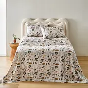 MyHouse Printed Flannelette Sheet Set - Camping - King Single