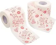 KOCKSHION 2pcs Valentine Day Decorative Tissue Paper Romantic Prints for Bathroom Decor Soft Holiday Paper Towels for Special Occasions for Weddings and Anniversaries