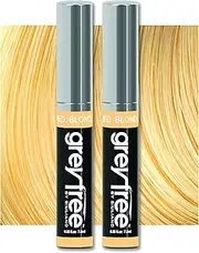 Root touch up, temporary hair color to cover gray hairlines, eyebrows, Mustache & Beards Greyfree 2 PACK ( MEDIUM BLONDE )
