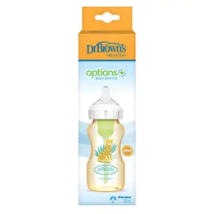 美國【Dr.Brown's布朗博士】 防脹氣OPTIONS+ PPSU寬口兩用奶瓶270ml- 一入裝 媽媽好婦幼用品