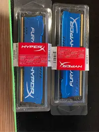 在飛比找Yahoo!奇摩拍賣優惠-金士頓 Hyper X Fury ddr3 1600 8g 