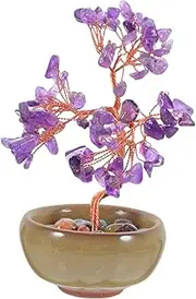 Crystal Tree Home Decor Decoration Feng Shui Decoration Feng Shui Chakra Ornaments Stone Ornament Spiritual Crystal Decor Iron Purple