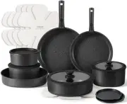 21pcs Pots and Pan Set, Nonstick Induction Cookware Detachable Handle,Cookwar...