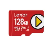 Lexar PLAY microSDXC UHS-I card 128GB Class 10, U3, V30, A2, up to 205MB/s read, up to 140MB/s write 128GB Class 10, U3, V30, A2, up to 205MB/s rea LMSPLAY128G-BNSNG