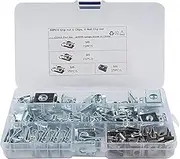 80 Pcs Thread Clip Nut Set U-Shaped Nut M4 M5 M6 M8 for Automobile Motorcycle Interior Trim Set