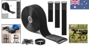 Durable 5cm x 5m Hook and Loop Straps for Cables, Hoses, and More, 15 Buckles