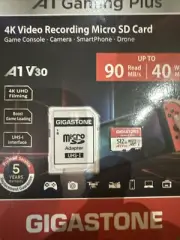 Gigastone 512GB Micro SD Card-Gaming Plus For Switch-wyze-GoPro-Dash Cam-New