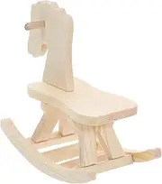 SHINEOFI Mini DIY Wooden Horse Unpainted Statue Educational Toy for Kids Christmas Decor Classroom Decor