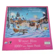 SunsOut 1000 " Winter Bliss" by Geno Peoples Jigsaw Puzzle Eco-Friendly NEW