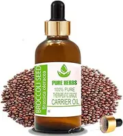 PH Broccoli Seed (Brassica Oleracea) Pure & Natural Therapeautic Grade Carrier Oil with Dropper (15ml)