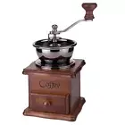 Retro Wood Hand Coffee Bean Grinder Manual Grinding Machine Burr Mill Brown