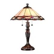 Springdale 2 Light Aldridge Peacock Table Lamp, Antique Bronze - TT101081J