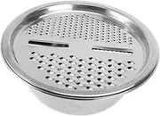 LIGIGWASH 1Set Multi Functional Stainless Steel Grater Vegetable Washing Basin and Grater for Fruit Rice Vegetable Cleaning Kitchen Storage