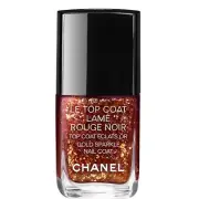Chanel Rouge Noir Nail Coat Top Polish Gold Sparkle Limited Edition New