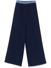 [Marni] logo-band wool trousers 38 Blue