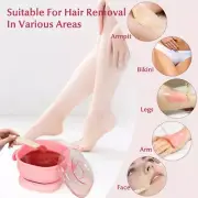 Portable Silicone Wax Warmer 400ML, Foldable Wax Heater for Hair Removal, Travel