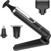 SURKER Body Trimmer Mens Electric Back Shaver Body Grooming kit Facial,Arm,Chin Beard Trimmer Cordless Hair Clipper with Adjustable Extension Handel Waterproof