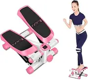 Home Gym Stepper for Unisex Adult, Adjustable Cardio Exercises Equipment, with LCD Display and Non-Slip Pedal, Load 330