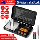 Mini Pocket Scales Digital Gold Jewellery Weighing Pans Micro Small 50g 0.001g