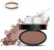 Deluxe Browpro Stamp Set, Waterproof Eyebrow Powder Seal for Perfect Natural Shape - Tinting Coloring Kit (Light Brown Rounded)