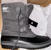 Sorrel 1964 PAC Nylon WP Men’s Size 11.5 Snow Boots “Quarry/ Dove”