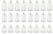 24 Pcs Portable Travel Makeup Packing Bag, 30ml+50ml+100ml Leak Proof Refillable Empty Squeeze Pouch, Transparent Clamshell Packaging Bag Plastic Stand Up Spout Pouch for For Vacation Travel.
