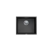 CARYSIL Magic Salsa Granite Kitchen Sink - 457 x 406mm Single Bowl - Deep Black - Top/Under Mount