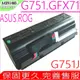 ASUS A42N1403 電池(最高規) 華碩 GFX71 電池, GFX71JY 電池, GFX71J 電池 ,GFX71JY4710,G751,A42N1403,4ICR19/66-2,A42LM93,A42N1403