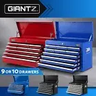 Giantz 9/10 Drawer Tool Box Chest Cabinet Storage Cart Garage Toolbox Organiser