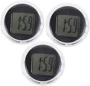 ULTECHNOVO 3pcs Digital Clocks for Car Motorcycle Large Font Waterproof Easy to Read Display Compact Size Multi-use Accessories