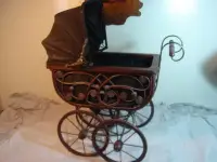 在飛比找Yahoo!奇摩拍賣優惠-19世紀 德國 古董嬰兒車
