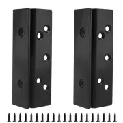 2 Pcs Bed Frame Bed Post Double Hook Slot Bracket Heavy Duty Bed Hardware Plate