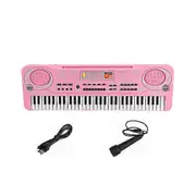 61 Keys Piano Digital Music Electronic Keyboard KeyBoard Black Electric Piano Kids Gift with microphone Keyboard instrument Pink