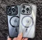 Shockproof Magnetic Case for iPhone 16 15 14 13 11 Pro Max Plus Lens Protector