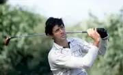 Baldovino Dassu of Italy teeing off during the Benson and Hedges - Old Photo
