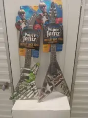 Paper Jams Instant Rock Star Wowwee Series Lot Of Two Brand Electric Guitars New